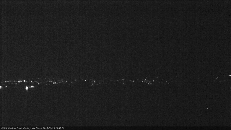 Lake Travis webcam, September 20, 2017 9:10 PM CT