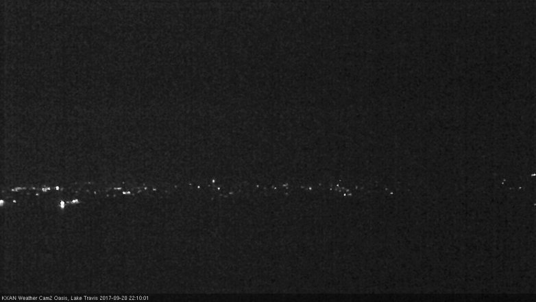 Lake Travis webcam, September 20, 2017 9:15 PM CT