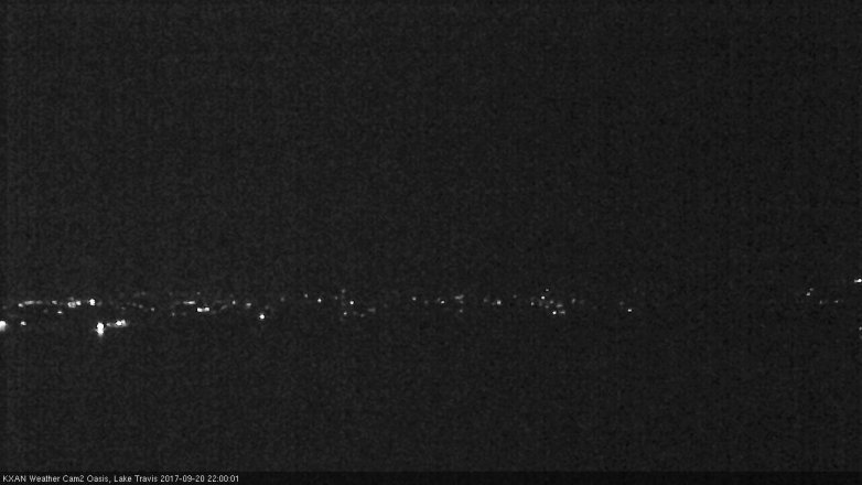 Lake Travis webcam, September 20, 2017 9:20 PM CT