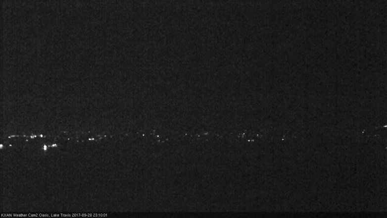Lake Travis webcam, September 20, 2017 10:20 PM CT