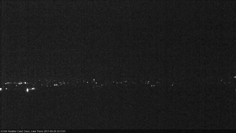 Lake Travis webcam, September 20, 2017 10:35 PM CT