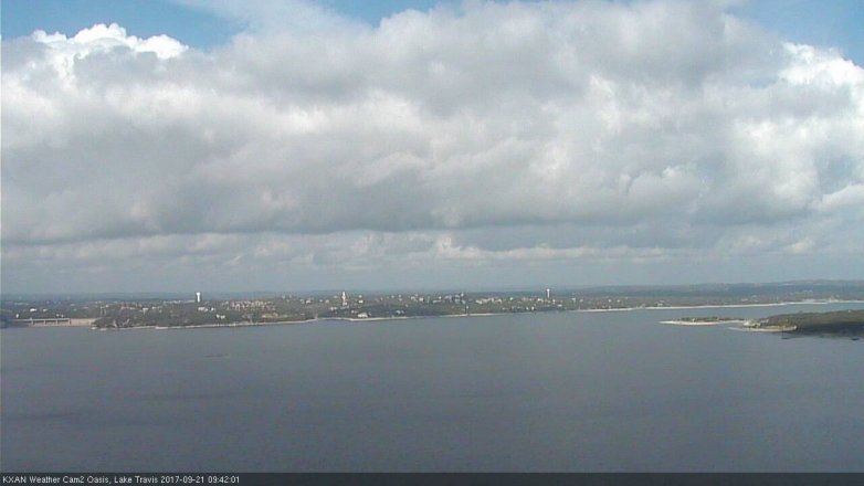 Lake Travis webcam, September 21, 2017 9:00 AM CT