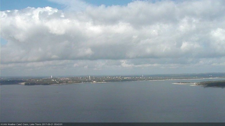 Lake Travis webcam, September 21, 2017 9:10 AM CT