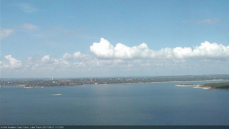 Lake Travis webcam, September 21, 2017 10:35 AM CT