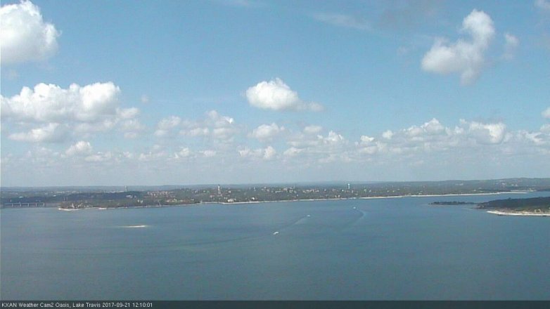 Lake Travis webcam, September 21, 2017 11:35 AM CT