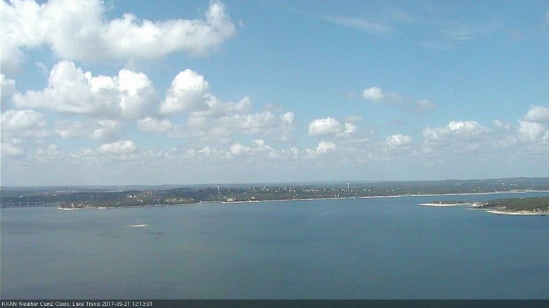 Lake Travis webcam, September 21, 2017 11:40 AM CT