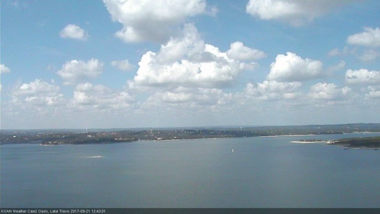 Lake Travis webcam, September 21, 2017 11:55 AM CT
