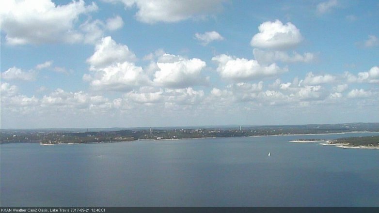 Lake Travis webcam, September 21, 2017 12:10 PM CT