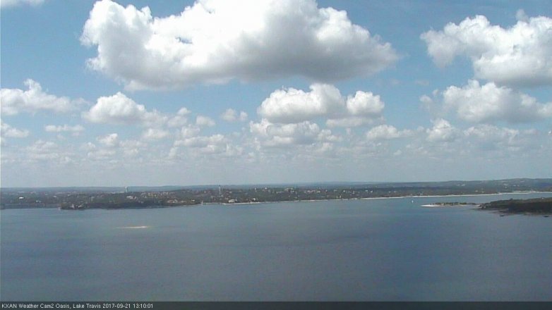 Lake Travis webcam, September 21, 2017 12:15 PM CT