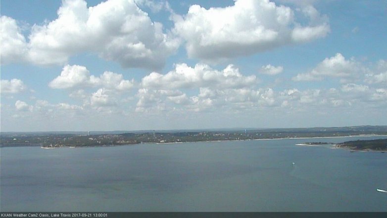 Lake Travis webcam, September 21, 2017 12:20 PM CT