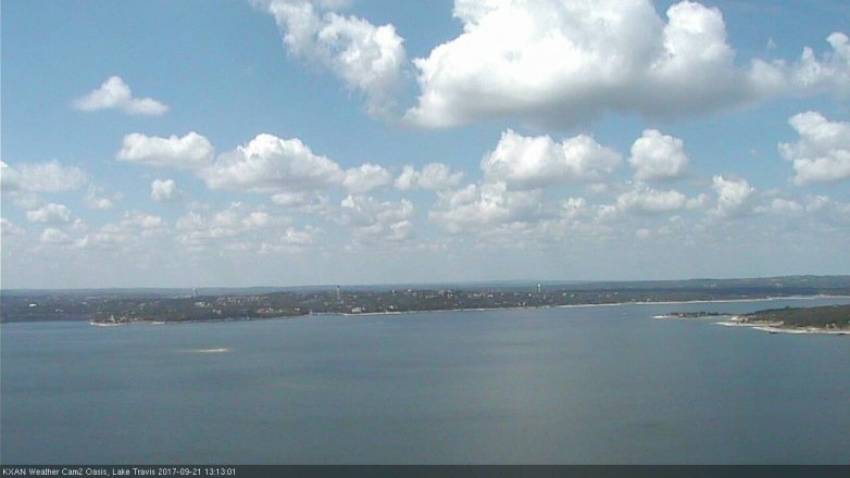 Lake Travis webcam, September 21, 2017 12:40 PM CT