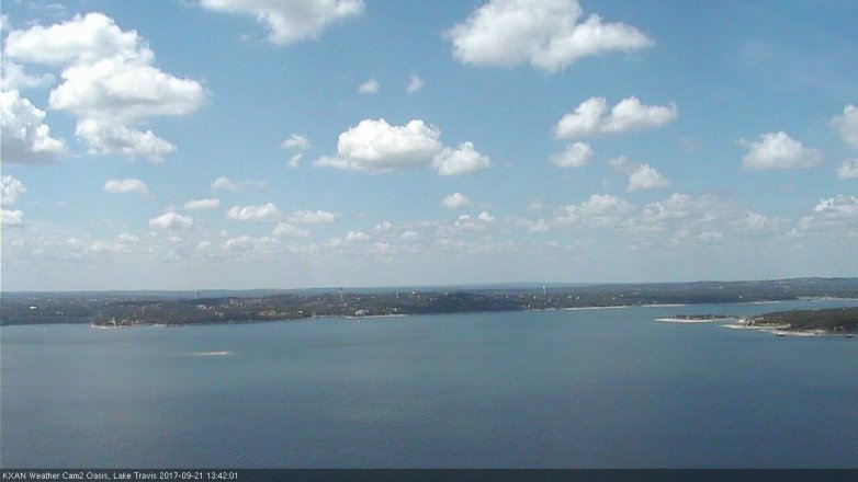 Lake Travis webcam, September 21, 2017 12:45 PM CT