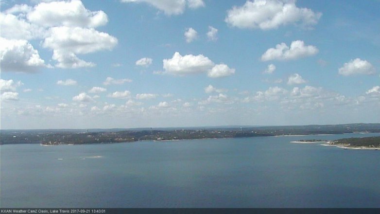 Lake Travis webcam, September 21, 2017 12:55 PM CT