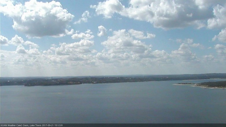 Lake Travis webcam, September 21, 2017 2:15 PM CT