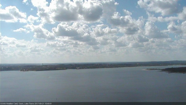 Lake Travis webcam, September 21, 2017 2:45 PM CT