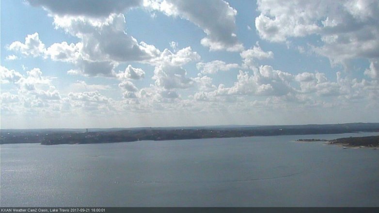 Lake Travis webcam, September 21, 2017 3:30 PM CT