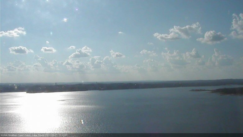 Lake Travis webcam, September 21, 2017 4:20 PM CT