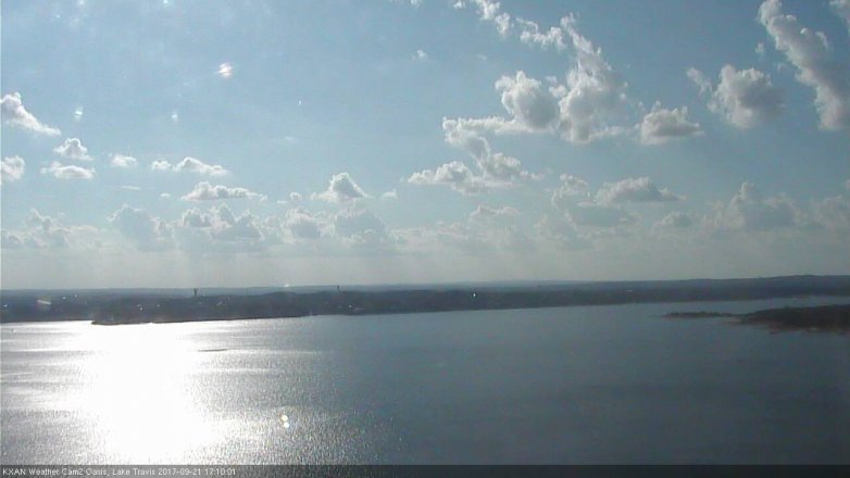 Lake Travis webcam, September 21, 2017 4:25 PM CT