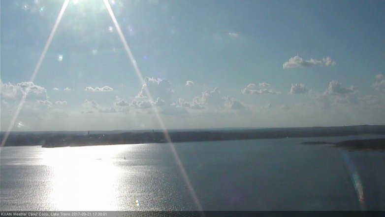 Lake Travis webcam, September 21, 2017 4:40 PM CT