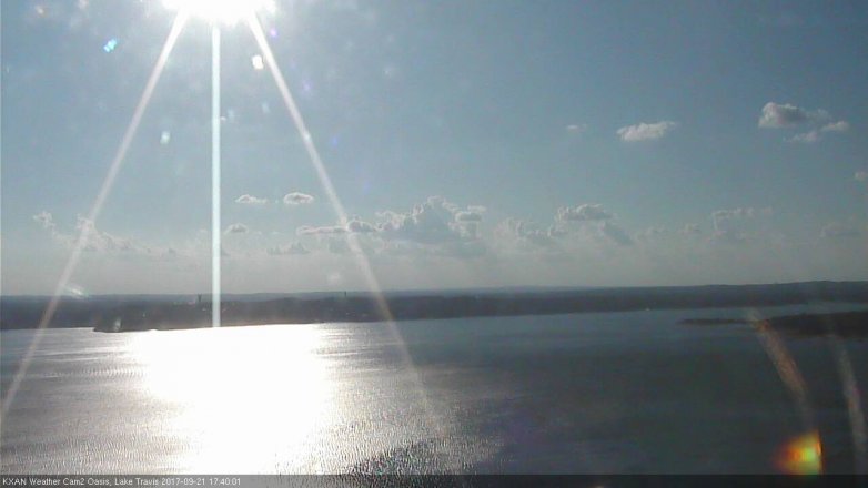 Lake Travis webcam, September 21, 2017 4:45 PM CT