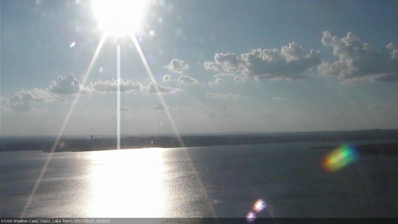 Lake Travis webcam, September 21, 2017 5:25 PM CT