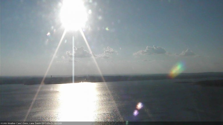 Lake Travis webcam, September 21, 2017 5:45 PM CT