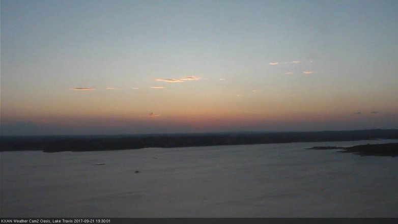 Lake Travis webcam, September 21, 2017 6:35 PM CT