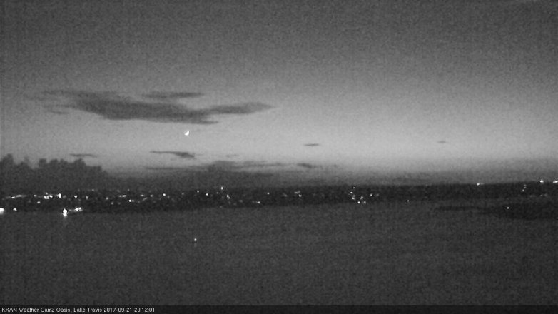 Lake Travis webcam, September 21, 2017 7:40 PM CT
