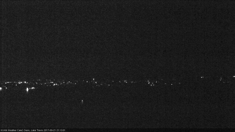 Lake Travis webcam, September 21, 2017 8:35 PM CT