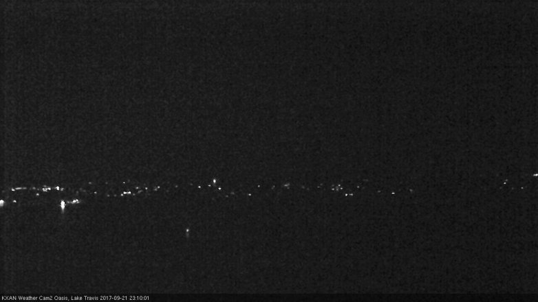 Lake Travis webcam, September 21, 2017 10:35 PM CT
