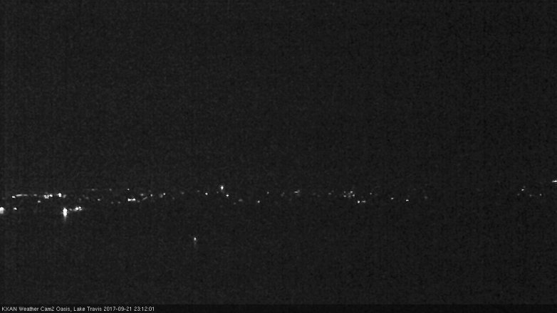 Lake Travis webcam, September 21, 2017 10:40 PM CT