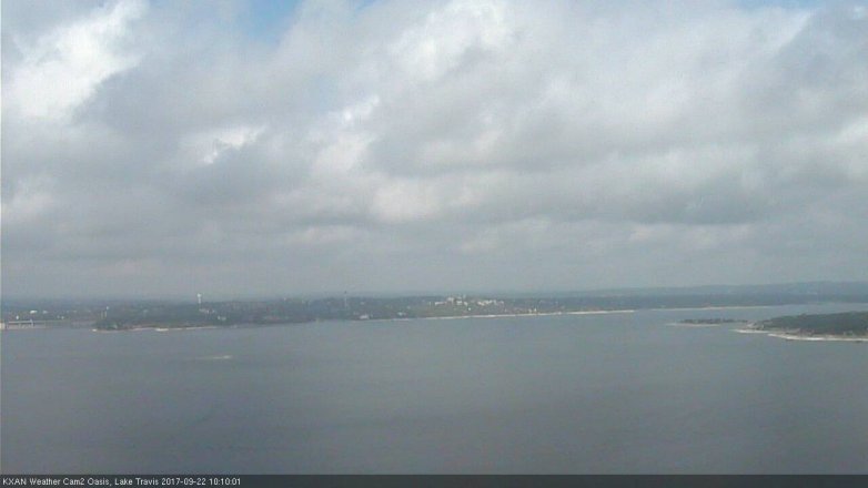 Lake Travis webcam, September 22, 2017 9:15 AM CT