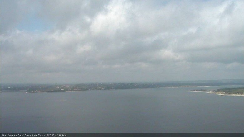 Lake Travis webcam, September 22, 2017 9:25 AM CT