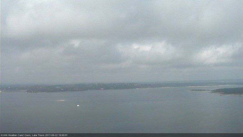 Lake Travis webcam, September 22, 2017 9:30 AM CT
