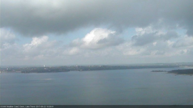 Lake Travis webcam, September 22, 2017 9:35 AM CT