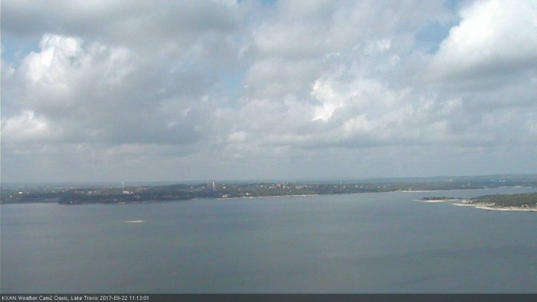 Lake Travis webcam, September 22, 2017 10:35 AM CT