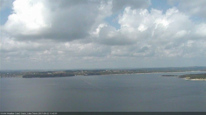 Lake Travis webcam, September 22, 2017 11:00 AM CT