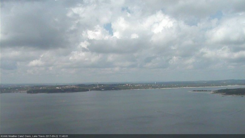Lake Travis webcam, September 22, 2017 11:05 AM CT