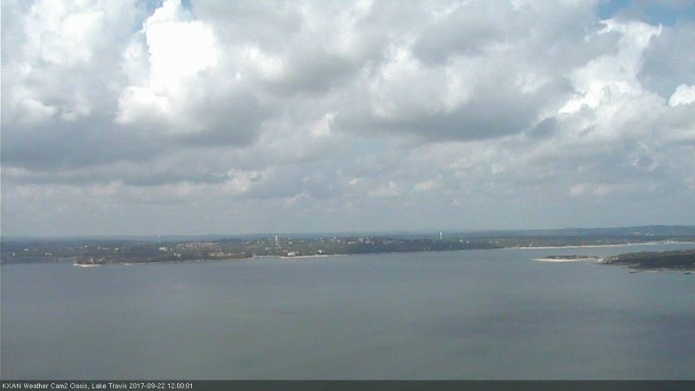 Lake Travis webcam, September 22, 2017 11:15 AM CT
