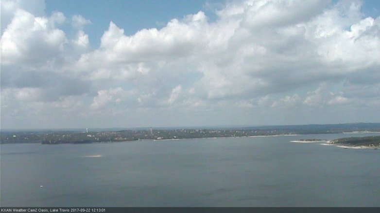 Lake Travis webcam, September 22, 2017 11:25 AM CT