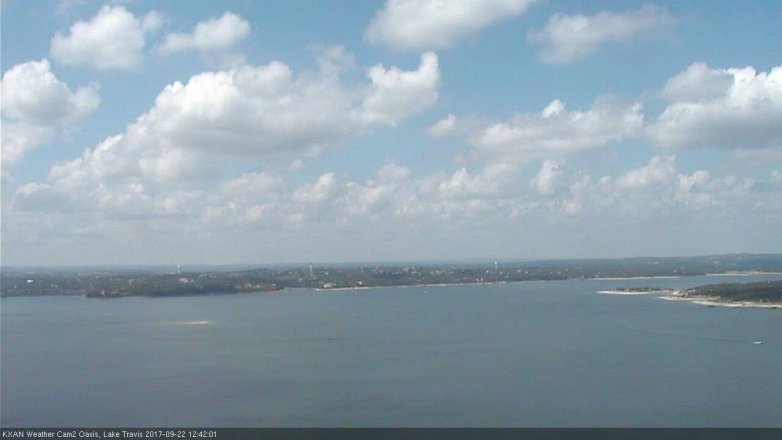 Lake Travis webcam, September 22, 2017 12:10 PM CT