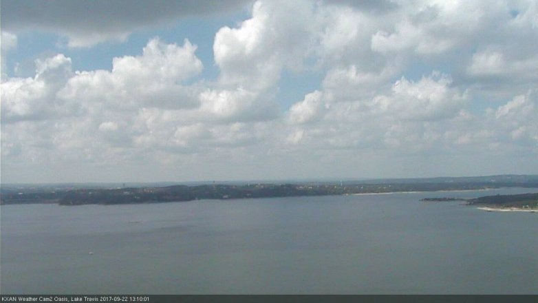 Lake Travis webcam, September 22, 2017 12:25 PM CT