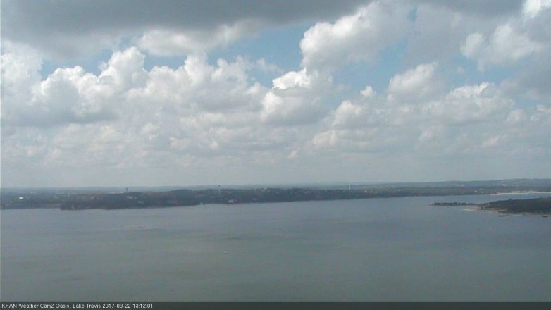 Lake Travis webcam, September 22, 2017 12:40 PM CT