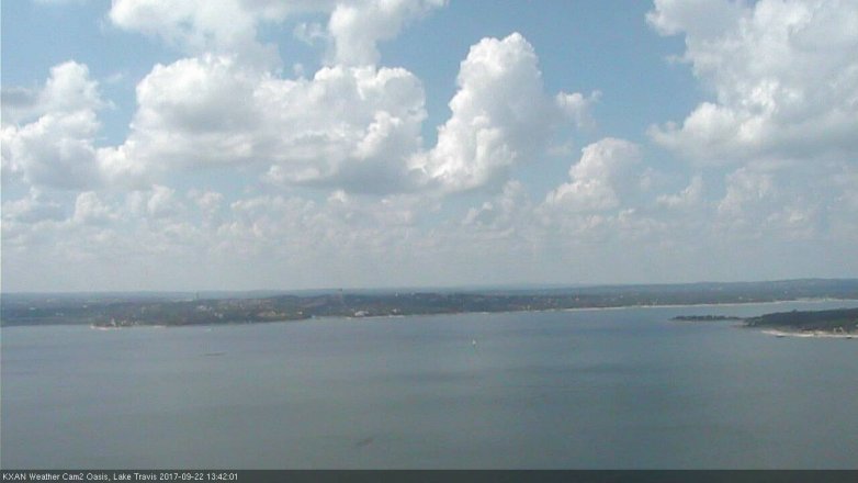 Lake Travis webcam, September 22, 2017 1:05 PM CT