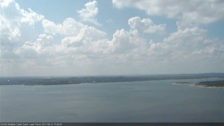 Lake Travis webcam, September 22, 2017 2:05 PM CT