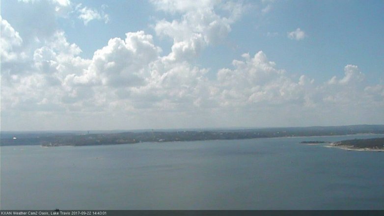 Lake Travis webcam, September 22, 2017 2:10 PM CT