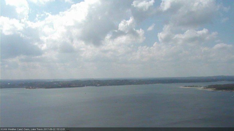 Lake Travis webcam, September 22, 2017 2:35 PM CT