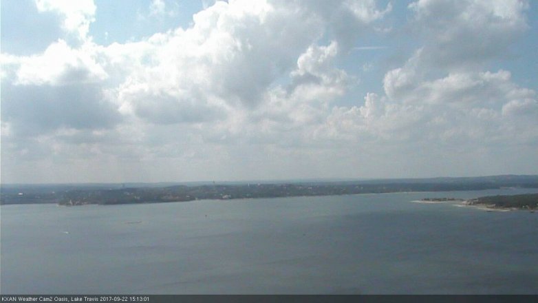 Lake Travis webcam, September 22, 2017 2:40 PM CT