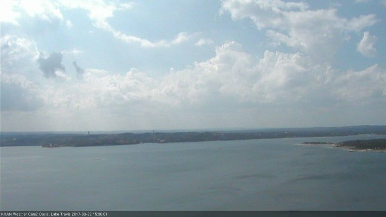 Lake Travis webcam, September 22, 2017 2:45 PM CT