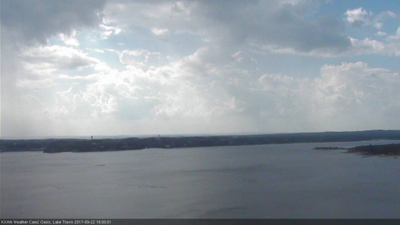 Lake Travis webcam, September 22, 2017 3:10 PM CT